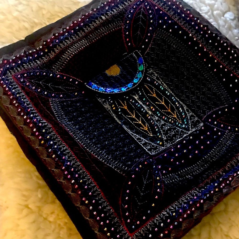 Beaded handbag lightweight shoulder bag